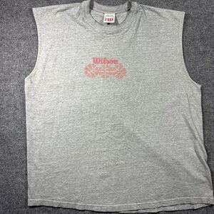 Vintage Wilson Tank Top Shirt Mens XXL Basketball Pullover Muscle Sleeveless USA